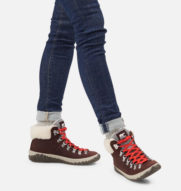 Sorel Out N About™ Plus Conquest Low - Womens Snow Boots Red - 639870PXU